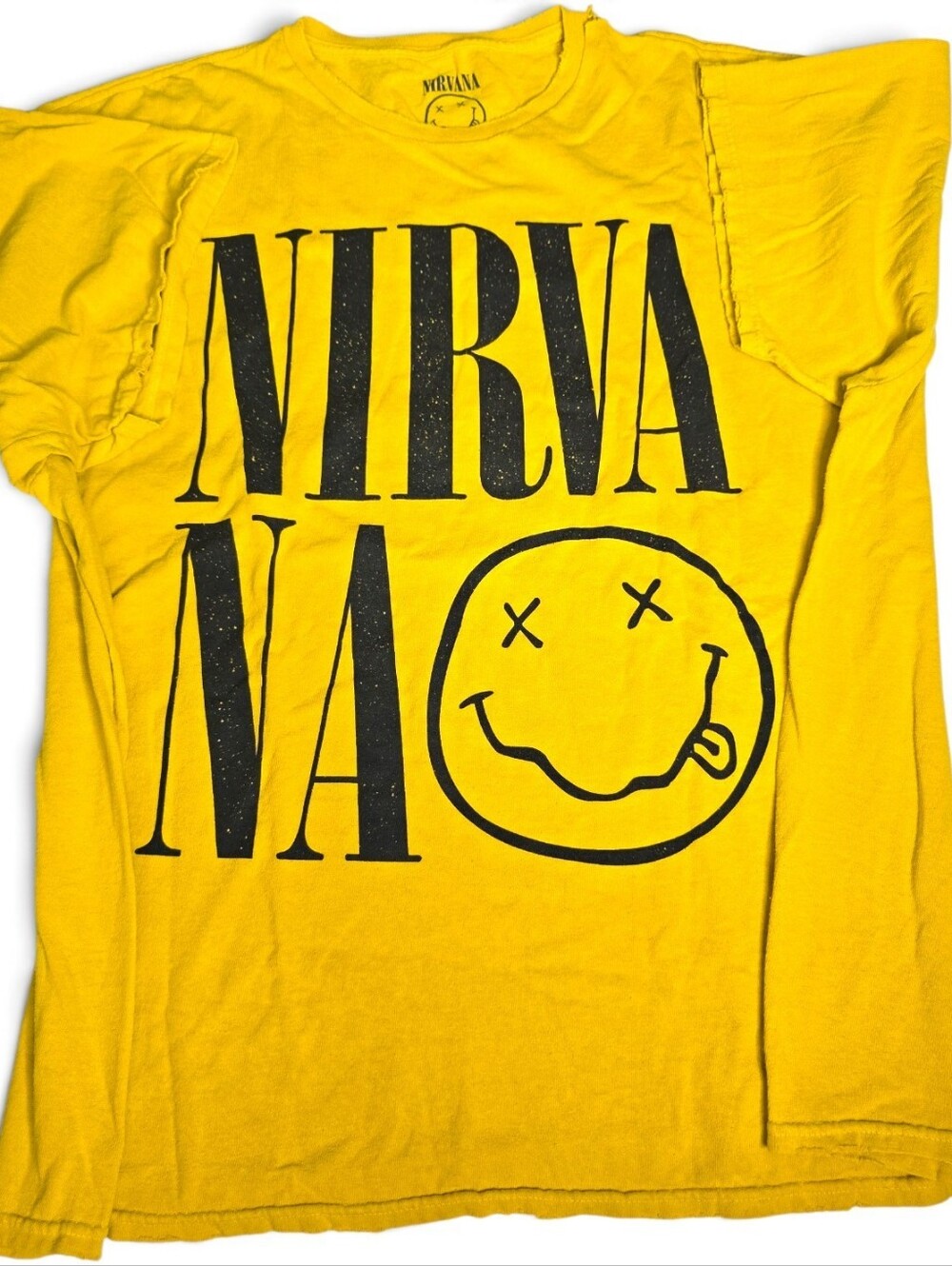 Nirvana Distressed Graphic Band Tee Shirt 1X/2X
